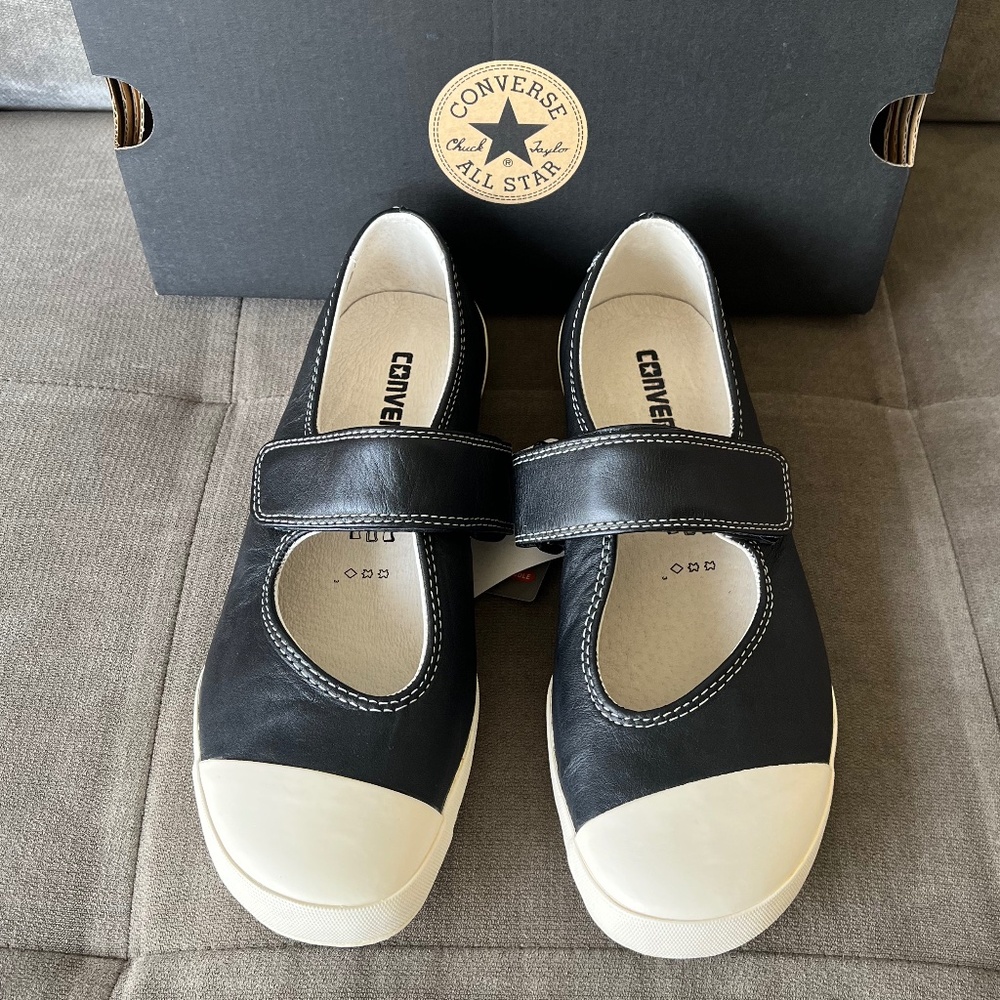 Converse Black Mary Jane Canvas Sneakers - Black - Picture 2 of 6